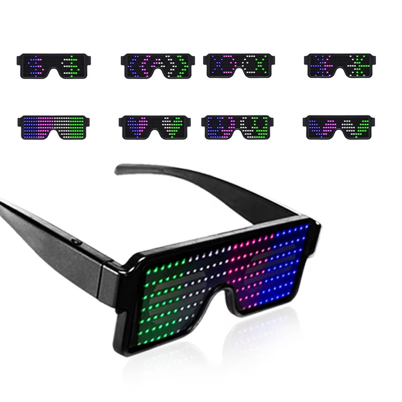 Glow In The Dark Party Glasses - แว่นตา LED เรืองแสง แว่นตาปาร์ตี้ แว่นตาเทศกาลคริสต์มาส ชาร์จ