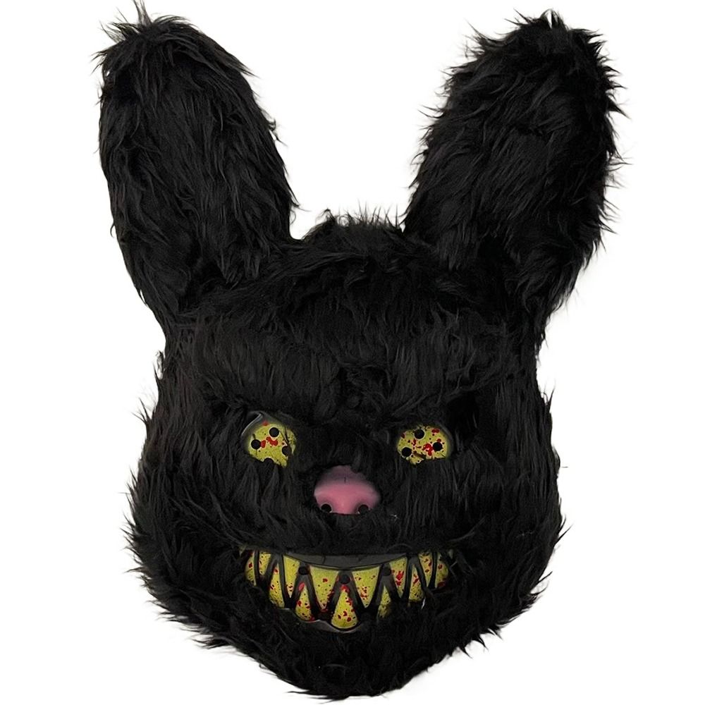 Led Purge Mask Halloween - Bloody Plush Bunny หน้ากากฮาโลวีนเทศกาลผีหน้ากากสมจริง Bloody Bear