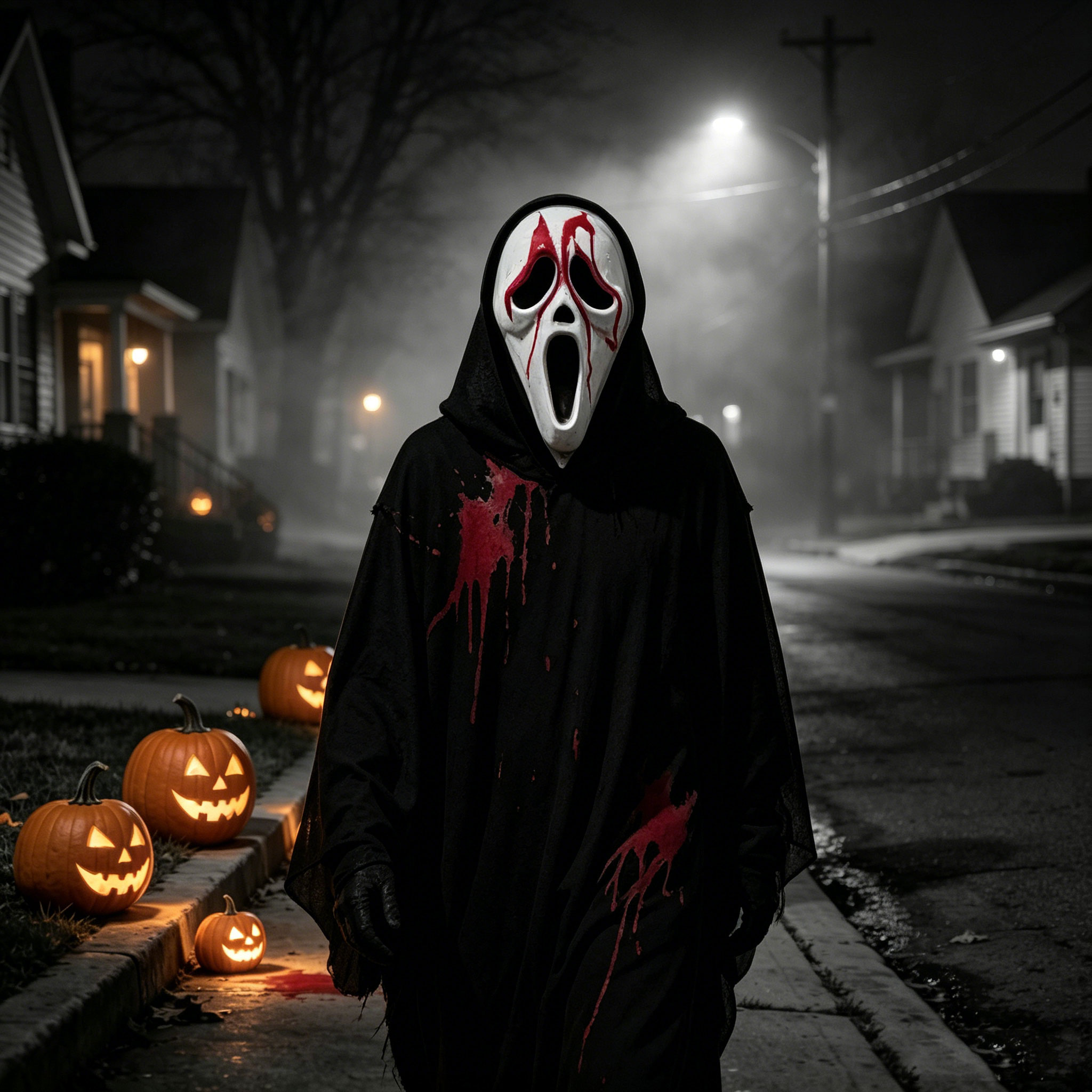 หน้ากากผีสยองขวัญพร้อมฮู้ดตาข่ - Led Purge Mask Halloween บทวิจารณ์และราคา