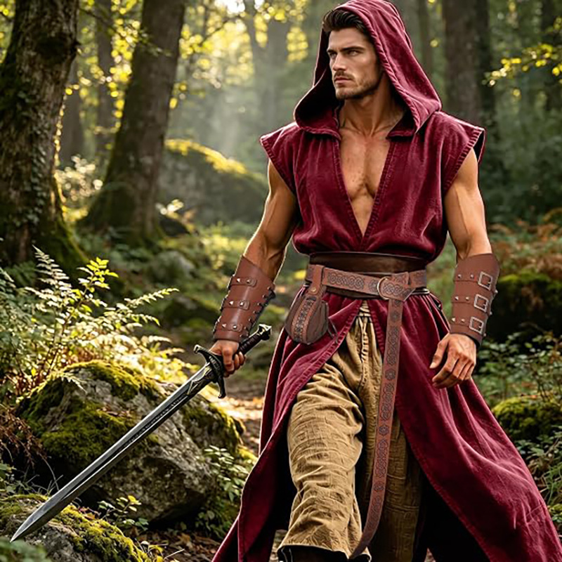 ชุดเข็มขัดหนัง PU ยุคกลาง พร้อ - Costumes บทวิจารณ์และราคา