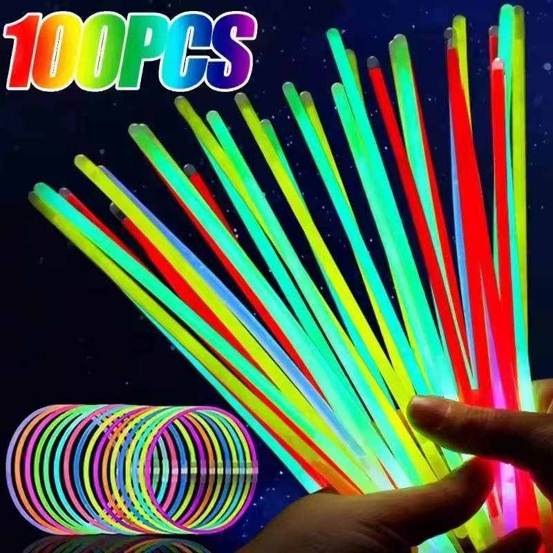 แท่งเรืองแสง 50/100 ชิ้น สำหรั - Glow In The Dark Party Glasses บทวิจารณ์และราคา