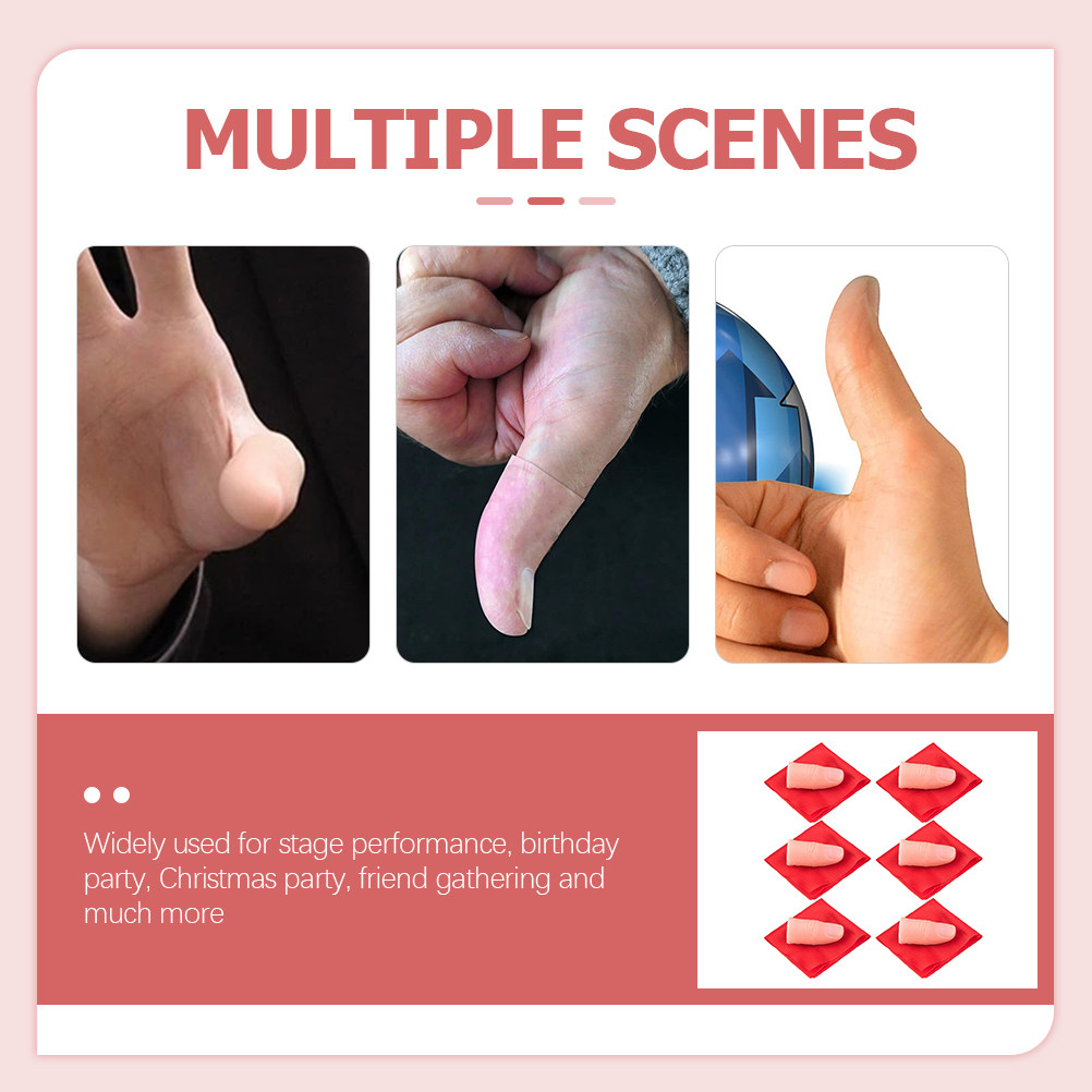 ชุดมายากลผ้าไหมหาย 6 ชิ้น พร้อ - Thumb Tip Magic Trick Set บทวิจารณ์และราคา