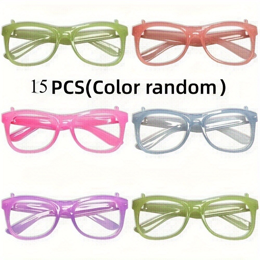 แว่นตาเรืองแสง UV 5/12 ชิ้น แฟ - Glow In The Dark Party Glasses บทวิจารณ์และราคา