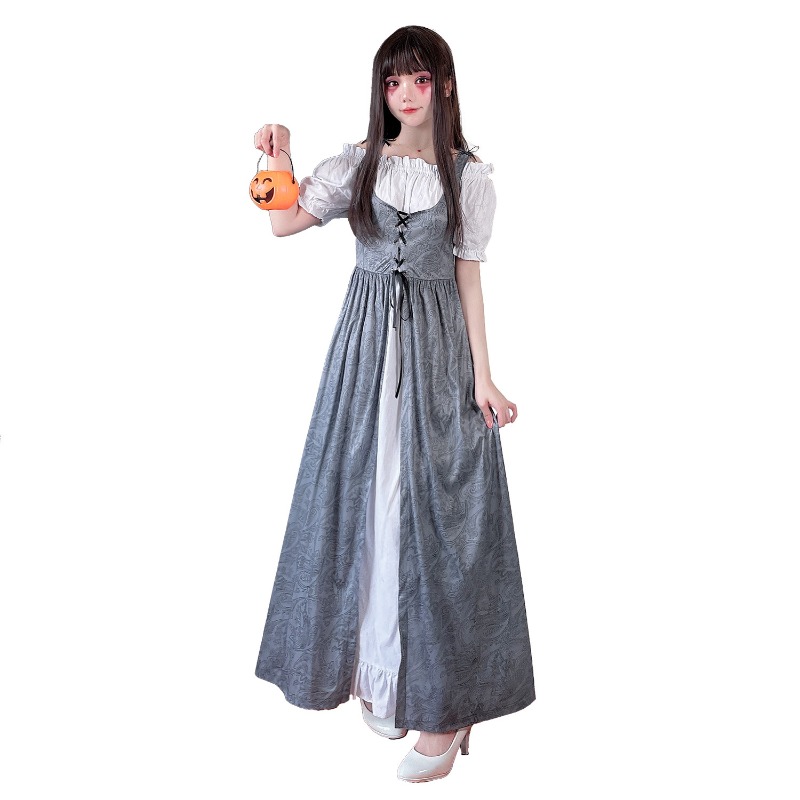 ชุดคอสตูมยุคกลางสำหรับผู้หญิง  - Medieval Renaissance Dress Women บทวิจารณ์และราคา