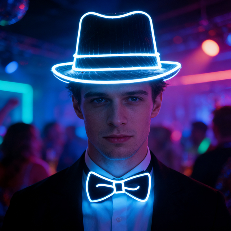 ของขวัญสำหรับผู้ชายสายไฟนีออนเ - Glow In The Dark Party Glasses บทวิจารณ์และราคา
