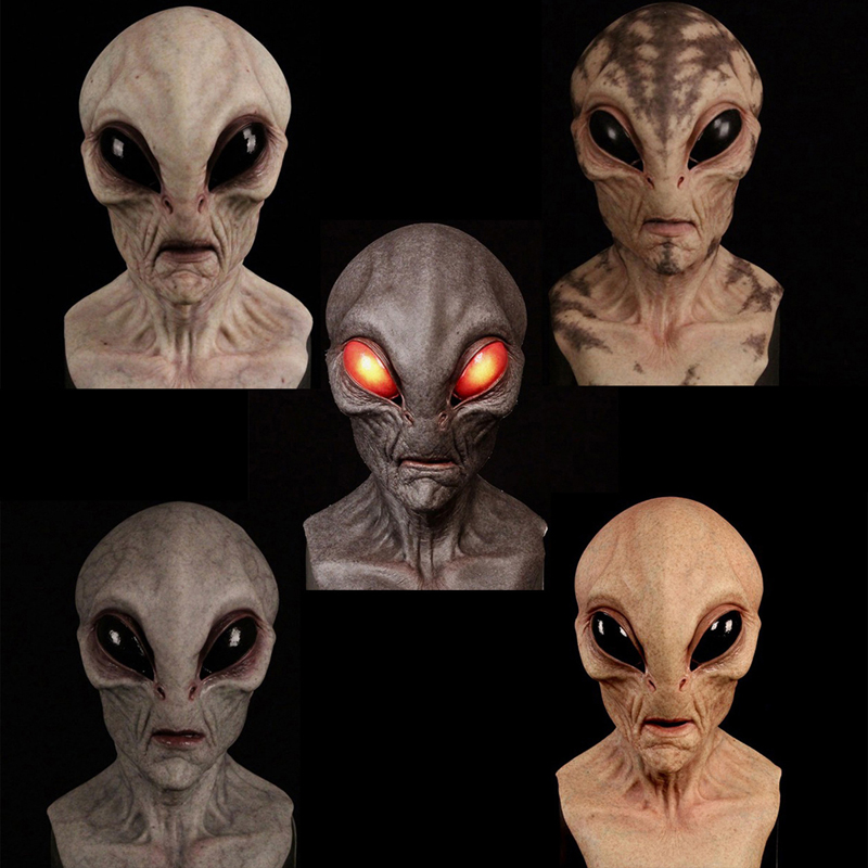 หน้ากากเอเลี่ยน 1 ชิ้น - หน้าก - Latex Alien Mask Realistic บทวิจารณ์และราคา