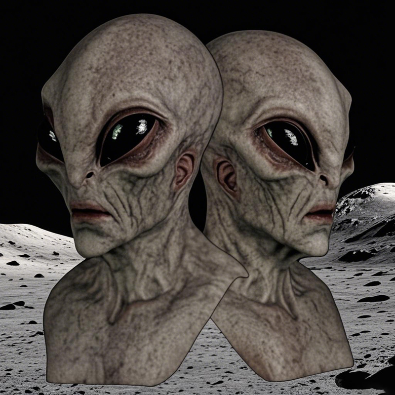 หน้ากากเอเลี่ยน 1 ชิ้น - หน้าก - Latex Alien Mask Realistic บทวิจารณ์และราคา