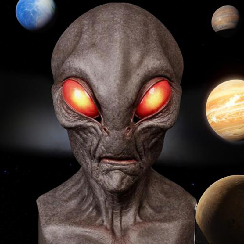 หน้ากากเอเลี่ยน 1 ชิ้น - หน้าก - Latex Alien Mask Realistic บทวิจารณ์และราคา